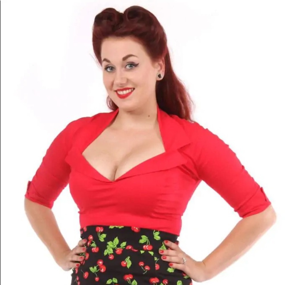 Pump Couture Doris Blouse, Red